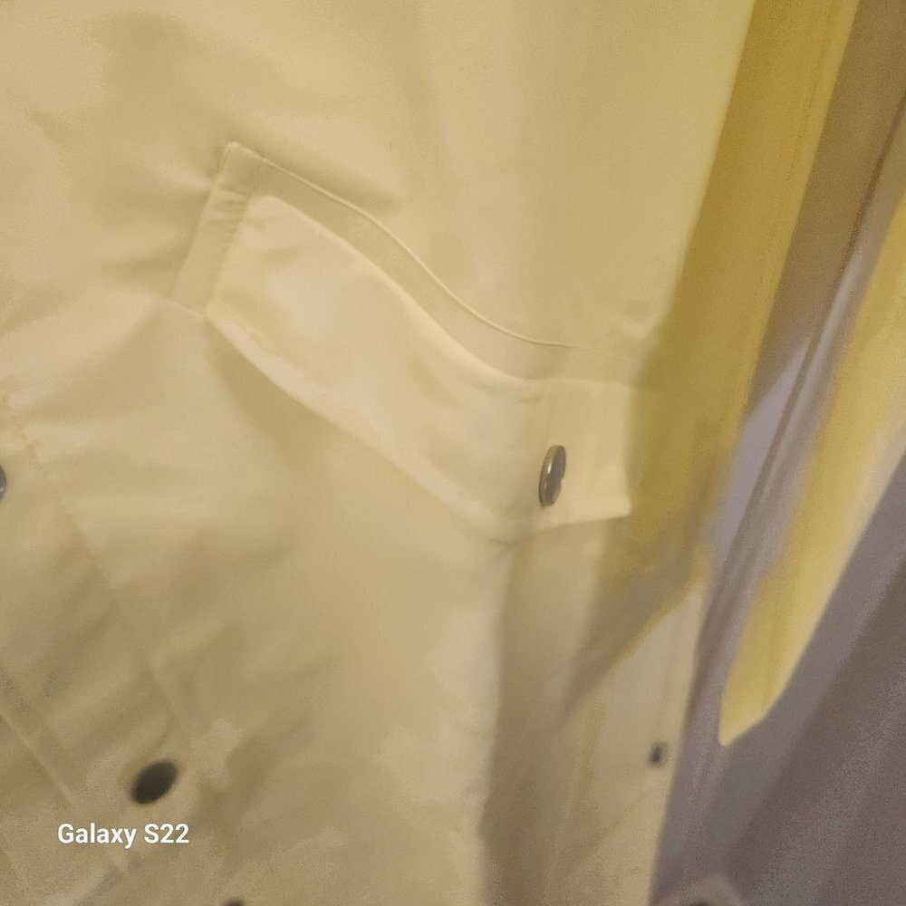 Rains Long Jacket Straw Yellow Raincoat Trench Coat. NWT. Size Various - Picture 4 of 8